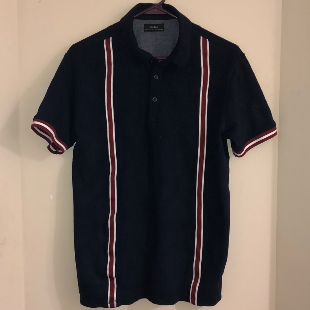 Striped Zara polo shirt
